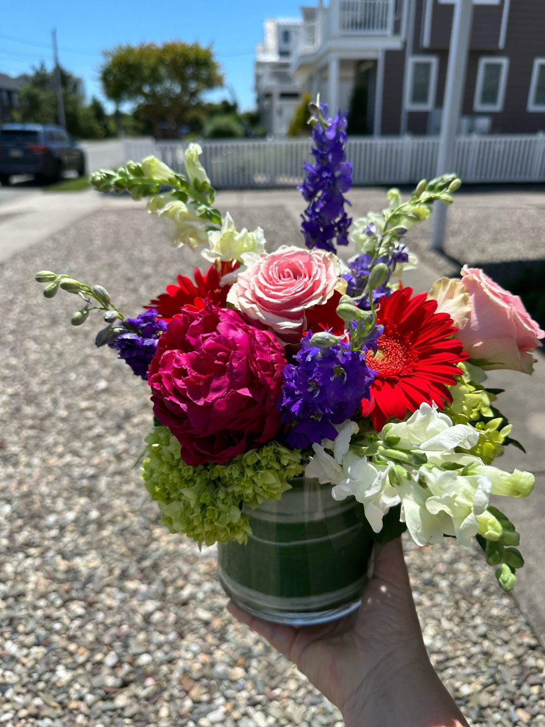 $90 Seasonal Fresh Flower Vase Arrangement