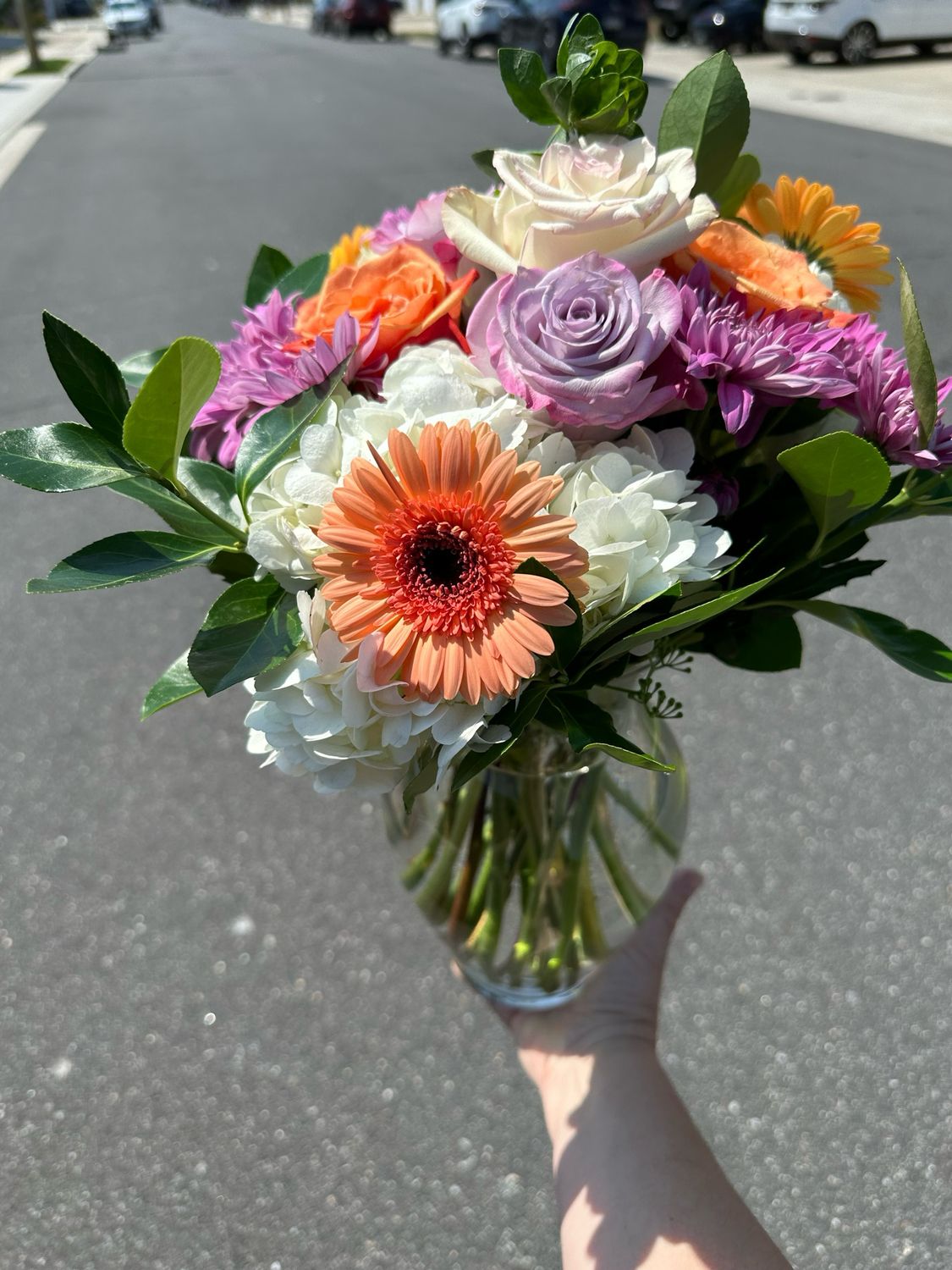 $100 Seasonal Fresh Flower Vase Arrangement