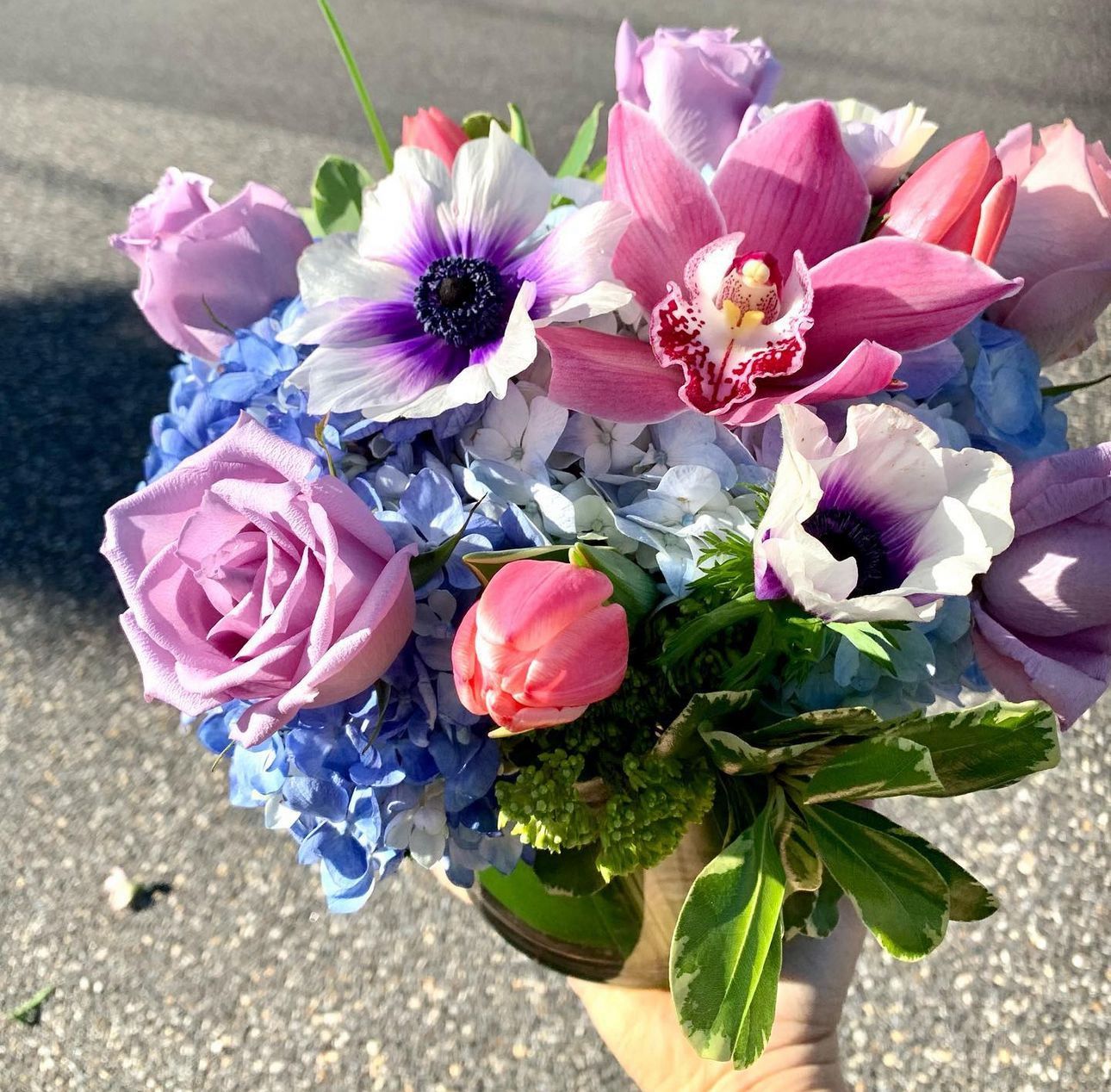 $90 Seasonal Fresh Flower Vase Arrangement