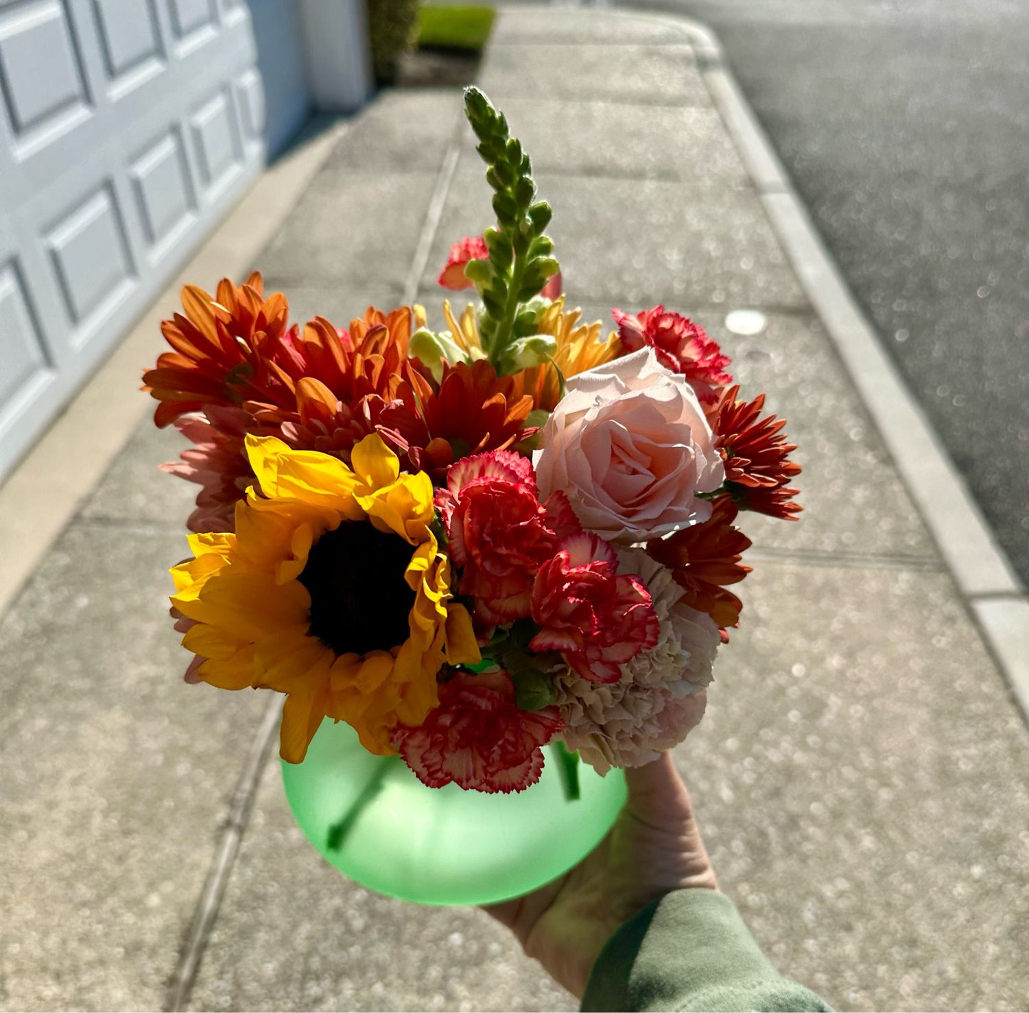 $65 Seasonal Fresh Flower Fall/Thanksgiving Arrangement