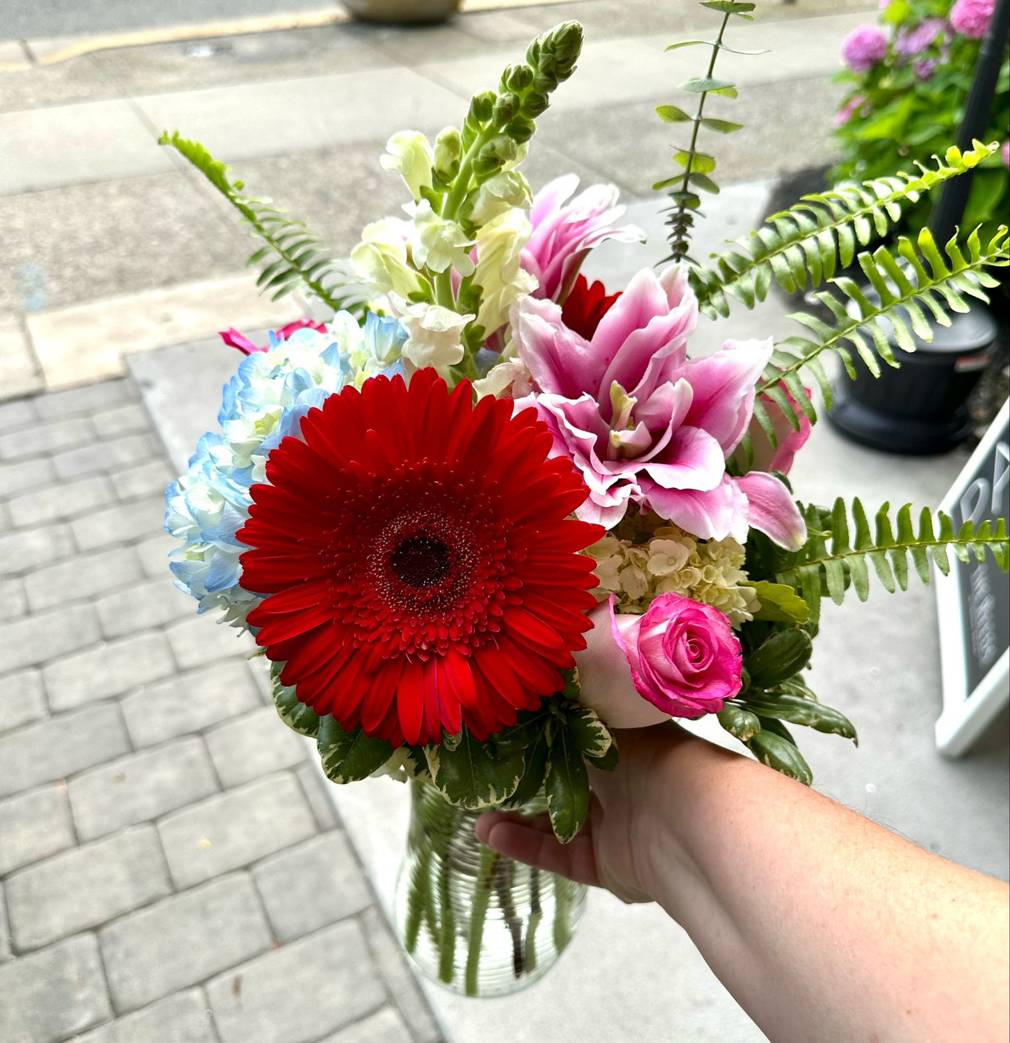 $70 Seasonal Fresh Flower Vase Arrangement
