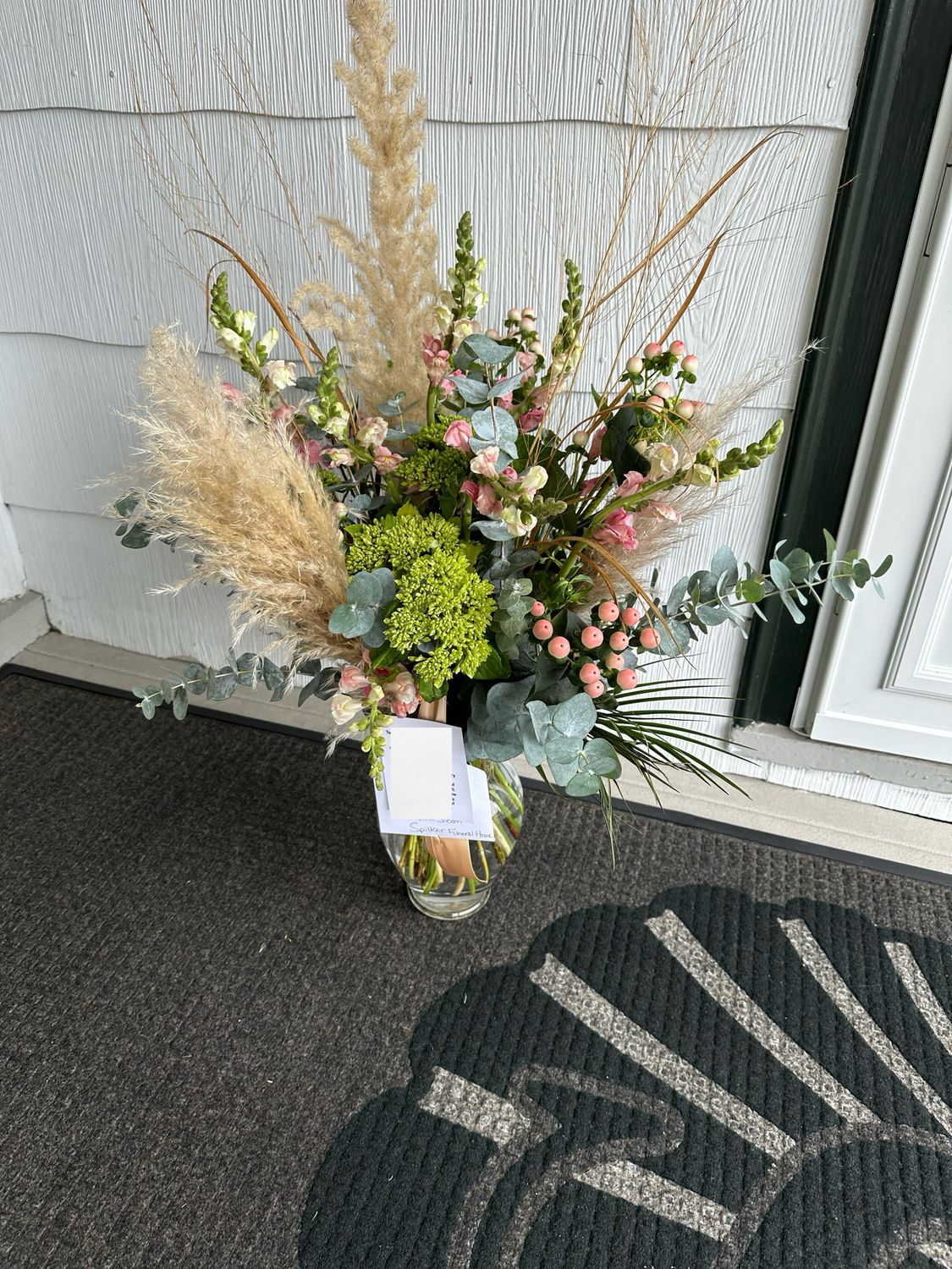 $100 Fresh Flower Funeral Sympathy Vase Arrangement