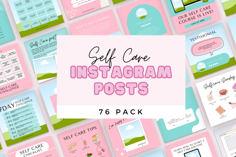 76 Self-Care Canva Templates