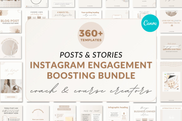 Instagram Post Templates Canva Graphic