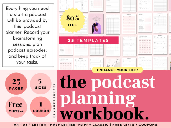 E-Book: Podcast Planner Template Episode Podcast