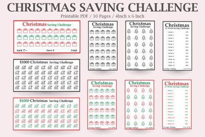 Christmas Savings Challenge, Saving Money