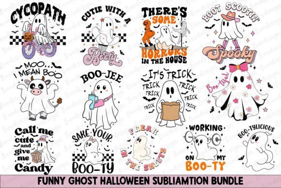 13 Funny Halloween Ghost Sublimation
