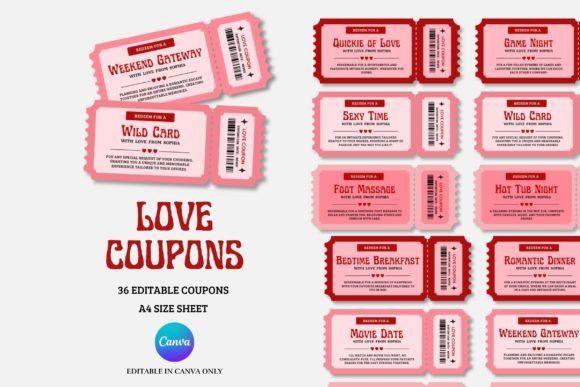 Customizable Love Coupon Book Template