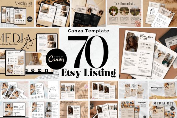 70 Page Etsy Listing Canva Template