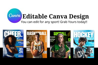 Editable Canva Sports Magazine