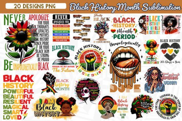 Black History Month Sublimation Bundle Graphics