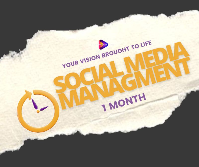 🛍️ 12 Custom Social Media Graphics + Social Media Management Package (1 Month)