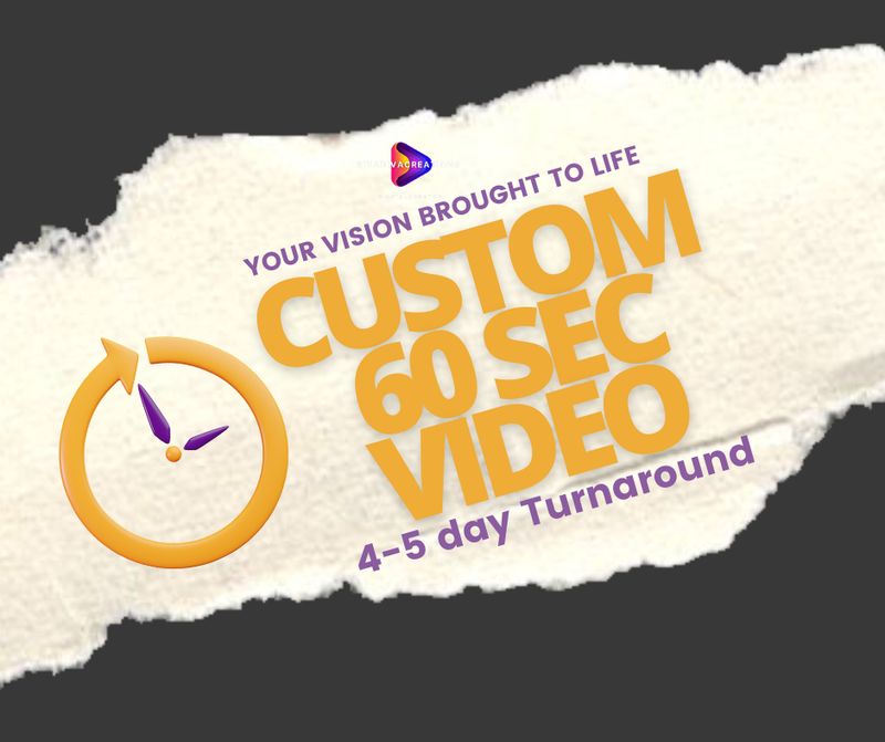 Custom 60 Sec Video