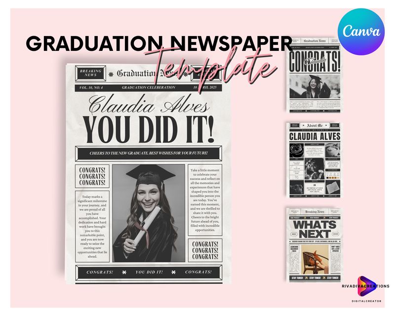 Graduation Newspaper Template