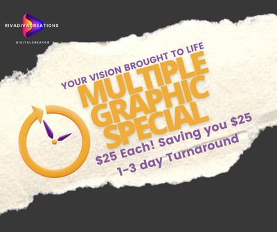 Consult before purchasing: Multiple Graphics: Custom Graphic, Custom Invitation, Custom event flyer, Custom Flyer, Custom Business social media graphics