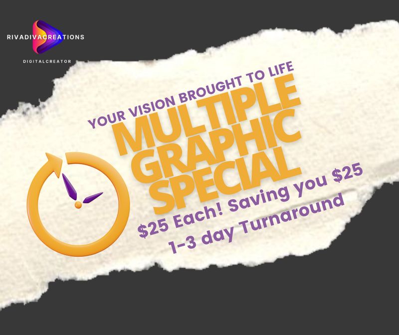 Consult before purchasing: Multiple Graphics: Custom Graphic, Custom Invitation, Custom event flyer, Custom Flyer, Custom Business social media graphics