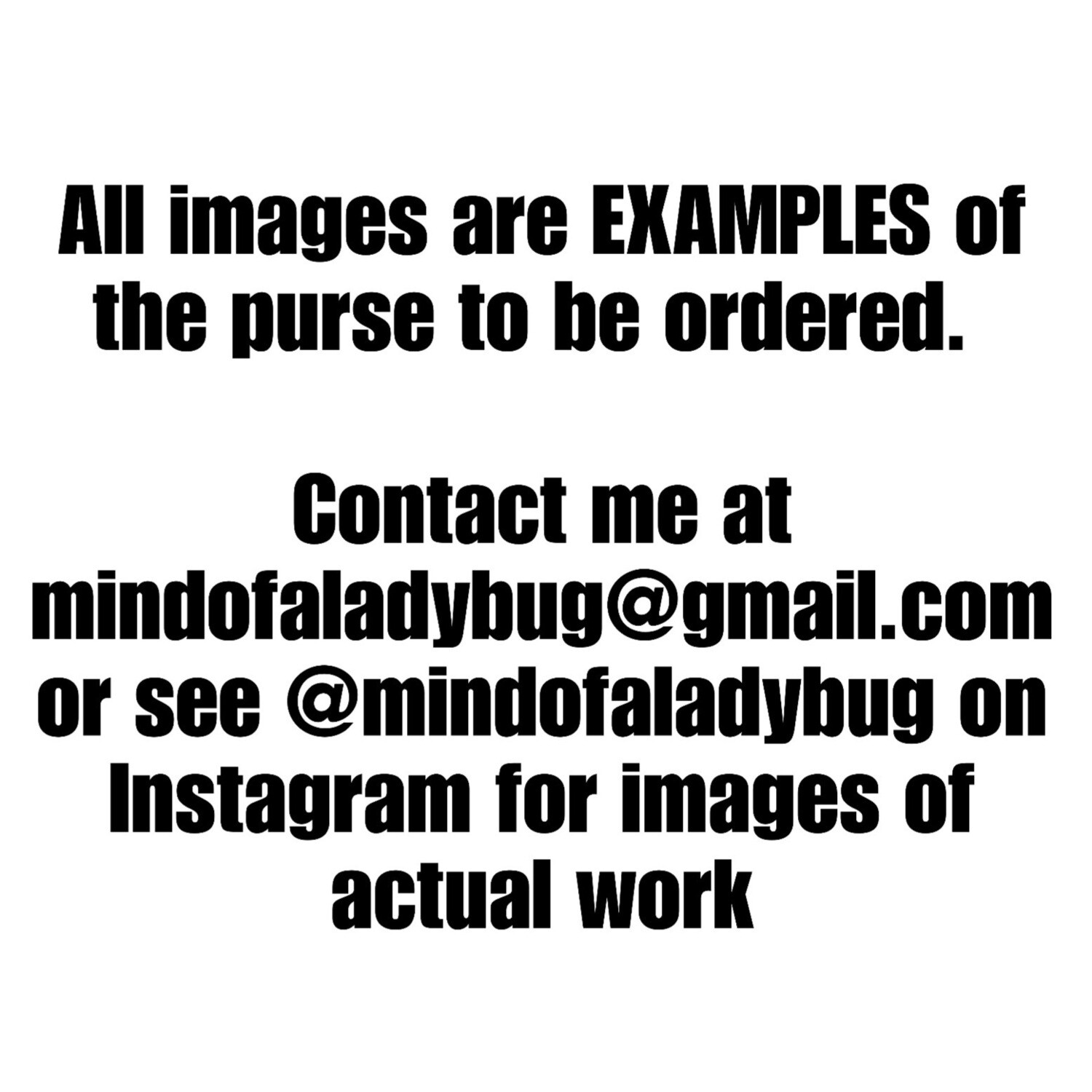Custom Order Purses and Bags