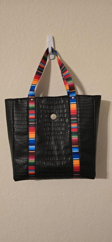 Demo Bag - Crocodile/Serape Tote
