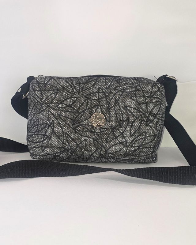 PV Crossbody - Gray Leaves