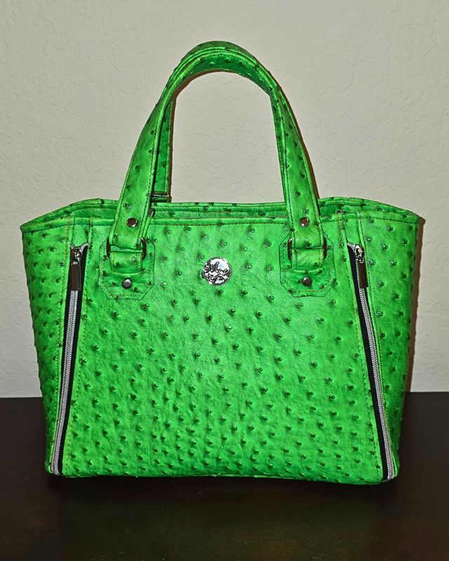 Rudeneja - Neon Green Ostrich