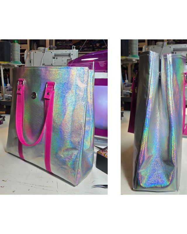 All-Inclusive Tote - Iridescent w Hot Pink