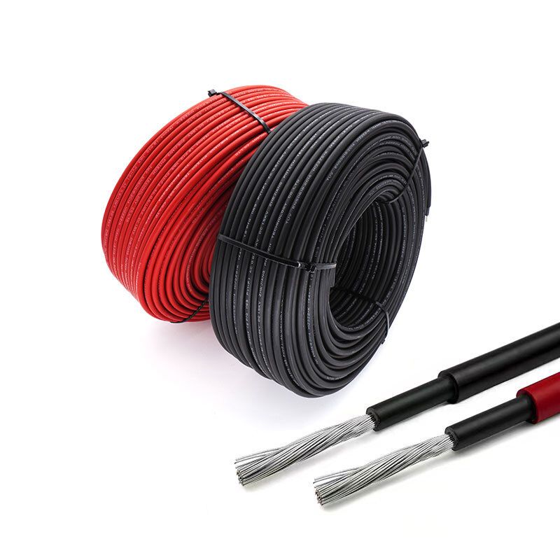 DC Kabel mit 6mm2 Durchmesser, Farbe 50% rot, 50% schwarz von PNTECH - H1Z2Z2-K