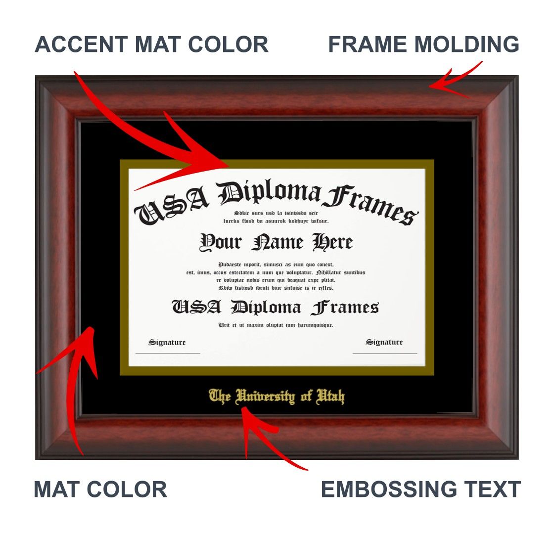 Custom High School &amp; College Diploma Frames
