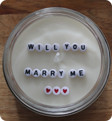 Secret message candle