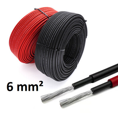 Solarkabel DC 6mm² Schwarz