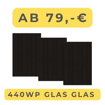 PV-Modul SUNOVA Tangra S high density 440 Wp full-black Glas-Glas N-Type TOPCon