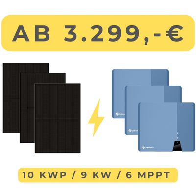 Modulare PV-Anlage 10 kWp / 9 kW Ost-Süd-West