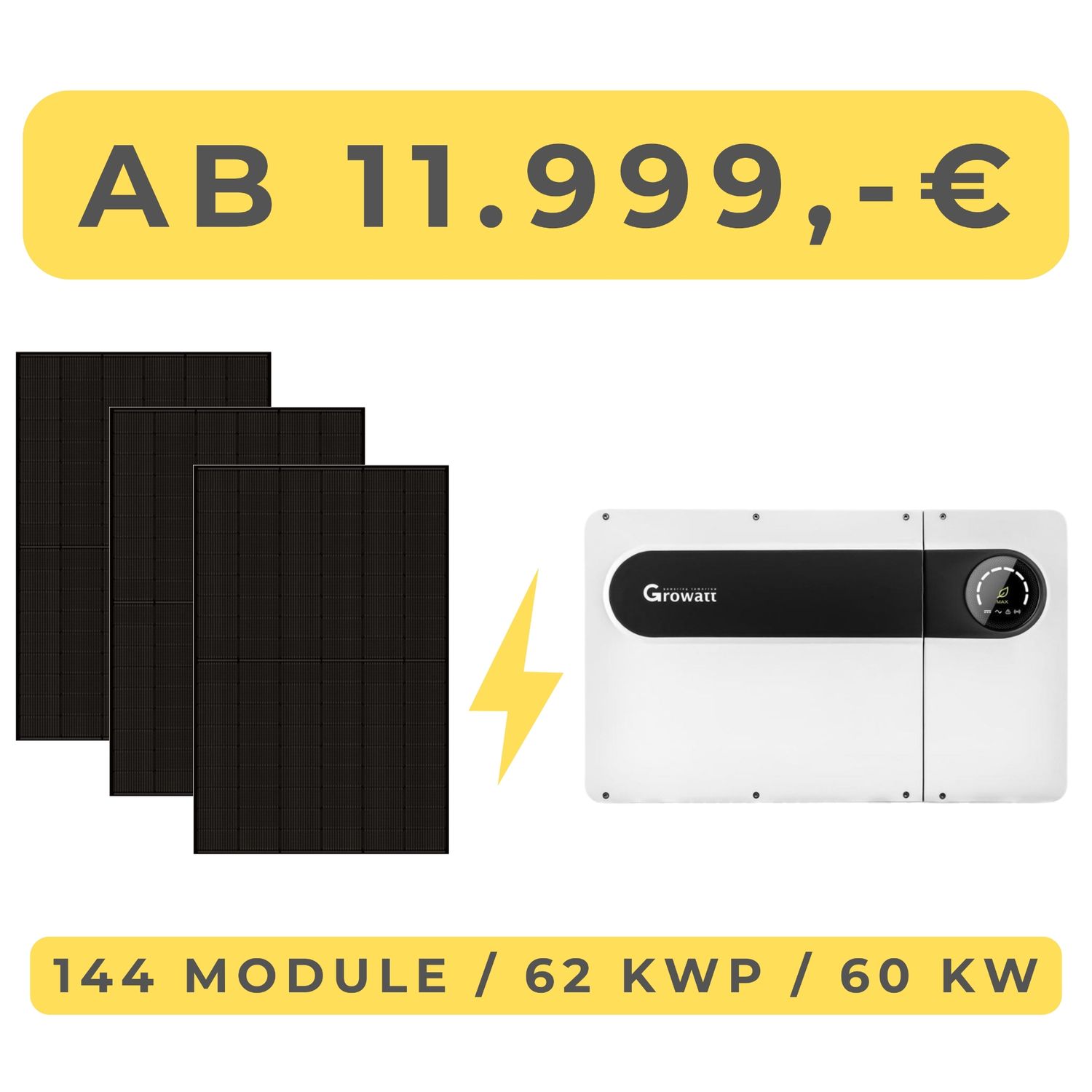 Industrielle PV-Anlage 62 kWp / 60 kW