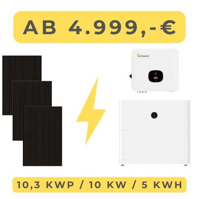PV-Anlage 10 kW inkl. 5 kWh Speicher