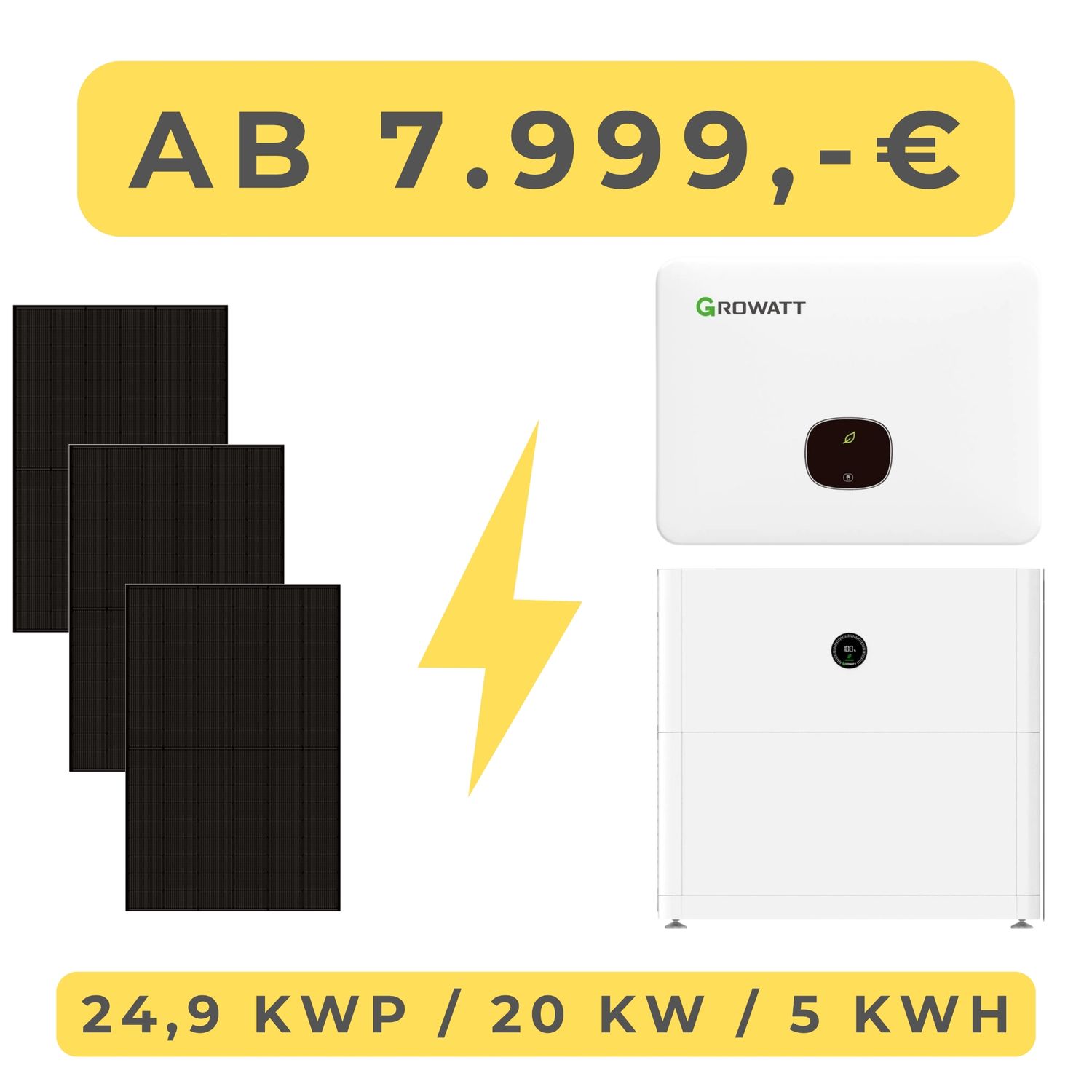 PV-Anlage 20 kW inkl. 5 kWh Speicher