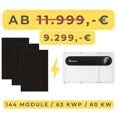 Industrielle PV-Anlage 63 kWp / 60 kW