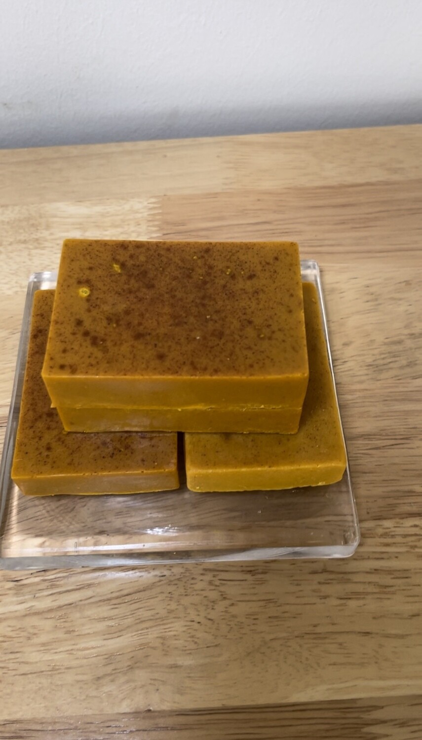 Brightening Turmeric &amp; Honey Glow Soap/ Sea-moss Soap