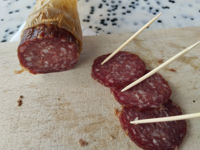 Salami vom Zwergzebu, 100% Rindfleisch