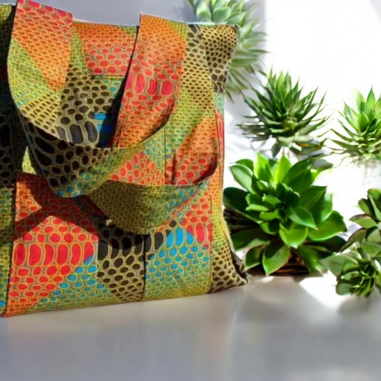 african print handbag,XLarge