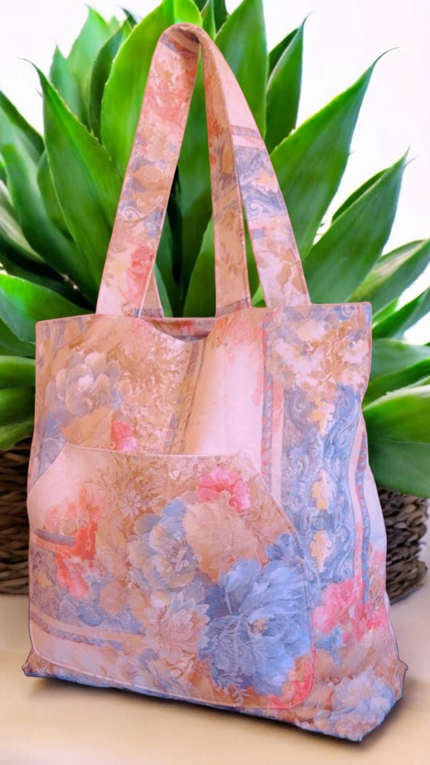 Flowers print totebag 
