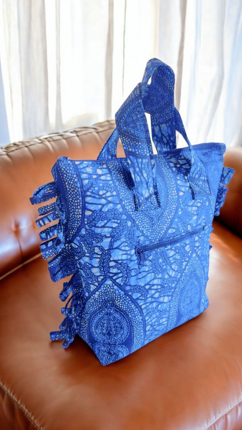 Yeirdesign blue totebag 