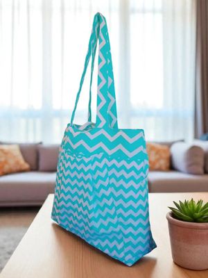 Yeirdesign beautiful blue handmade totebag