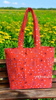 Yeirdesign red totebag