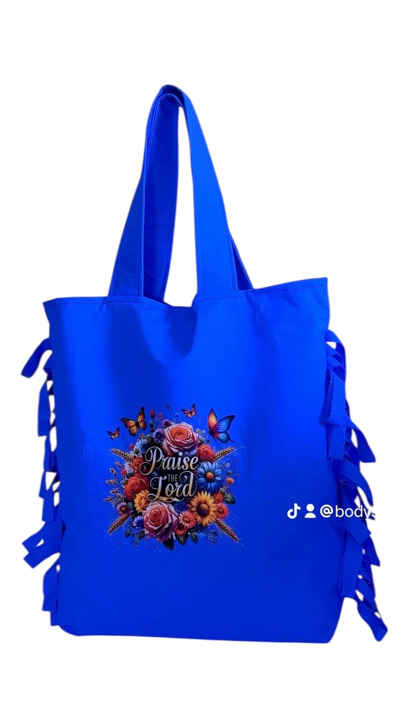 Yeirdesign blue totebag 