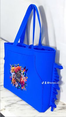 Yeirdesign beautiful blue totebag 