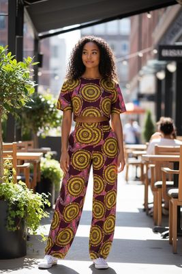 Yeirdesign African ankara fabric pant set