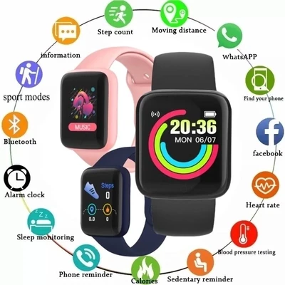 FitPro B37 The New Rechargeable Smart Watch Men and Women Touch-screen Sports Fitness Watch