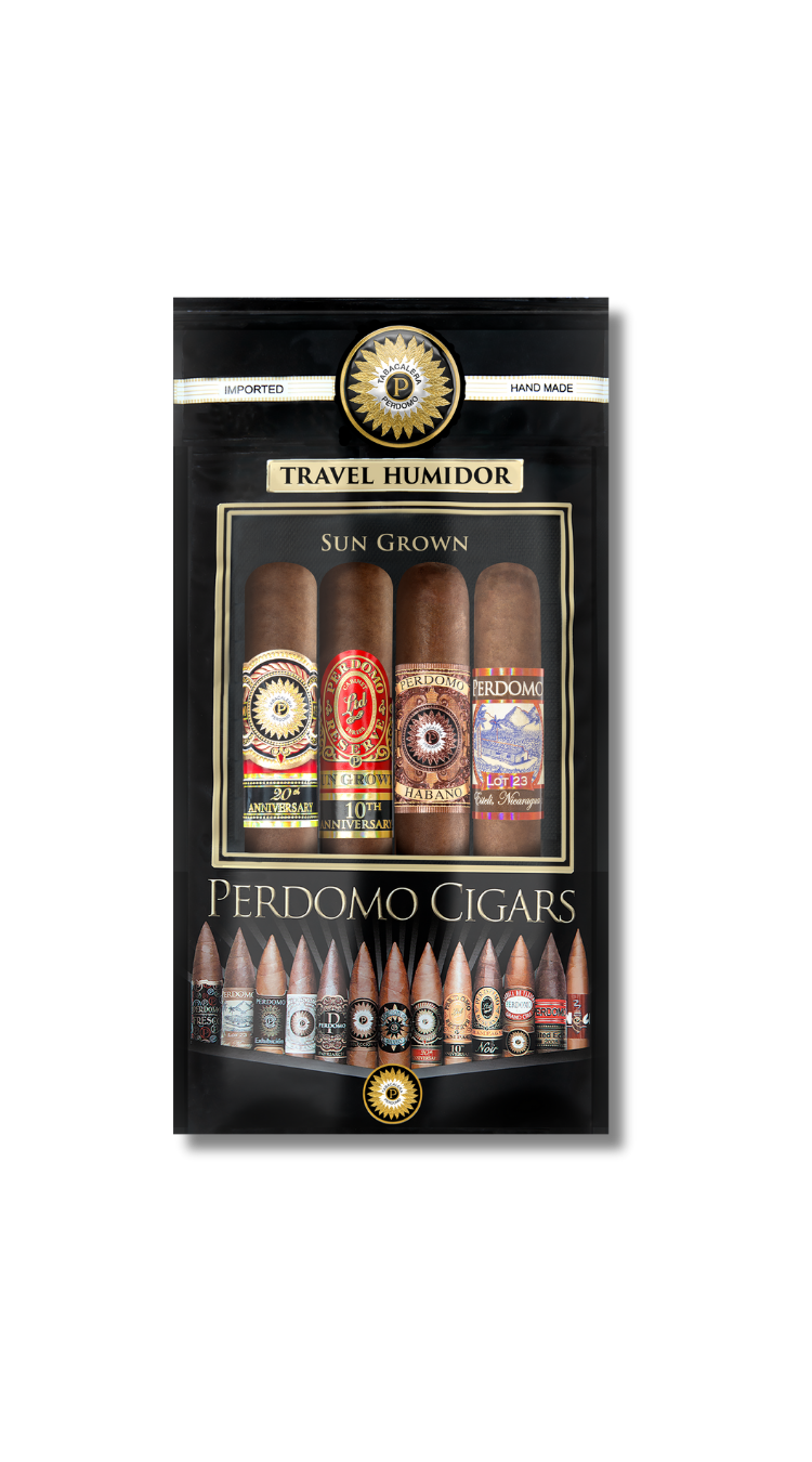 Perdomo Humi Pack Sun Grown - Toro Sampler (Fresh Pack of 4)