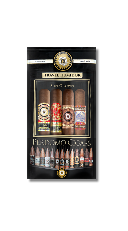 Perdomo Humi Pack Sun Grown - Toro Sampler (Fresh Pack of 4)