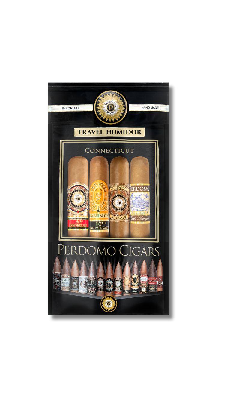 Perdomo Humi Pack Connecticut - Toro Sampler (Fresh Pack of 4)