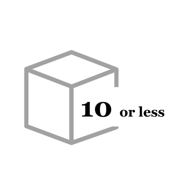 Less than 10 per box